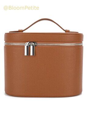 PU Leather Makeup Bag Travel Cosmetic Case with Removable Divider